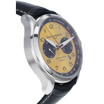 Montre d'occasion Baume et Mercier Clifton homme chronographe automatique acier bracelet cuir noir - vue D2