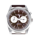 Montre d'occasion Bell & Ross BR126 homme chronographe automatique  acier bracelet cuir noir - vue 1