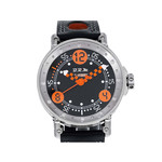 Montre d'occasion BRM V6-44 homme acier bracelet cuir noir - vue D1