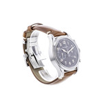 Montre d'occasion Montblanc 1858 homme chronographe automatique acier bracelet cuir marron - vue D2