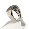 Bague d'occasion or 750 blanc diamant - vue V2