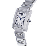 Montre d'occasion Cartier Tank mixte automatique acier - vue D2