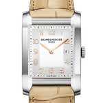Montre d'occasion Baume et Mercier Hampton femme acier bracelet cuir marron - vue 1