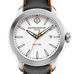 Montre d'occasion Baume et Mercier Clifton Club homme acier bracelet caoutchouc noir - vue 1