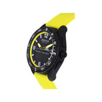 Montre d'occasion Alpina Startimer x Balance  homme acier bracelet caoutchouc jaune. Edition spéciale Michael Goulian - vue 2