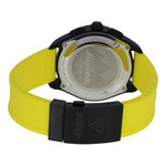 Montre d'occasion Alpina Startimer x Balance  homme acier bracelet caoutchouc jaune. Edition spéciale Michael Goulian - vue 3