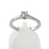 Solitaire d'occasion or 750 blanc diamant - vue V1