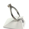 Solitaire d'occasion or 750 blanc diamant - vue V2
