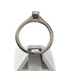 Solitaire d'occasion or 750 blanc diamant - vue V3