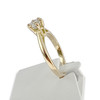 Solitaire d'occasion or 750 jaune diamant - vue V2