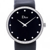 Montre d'occasion Dior D femme acier bracelet textile noir - vue V1