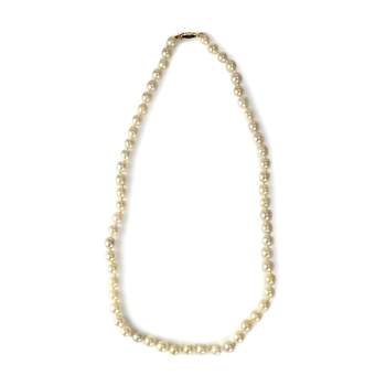 Collier d'occasion en or 750, perles de culture du japon, 45 cm