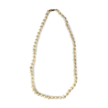 Collier d'occasion or 750 perles de culture du japon