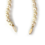 Secondhand gold necklace 750 japanese cultured pearls - view 3