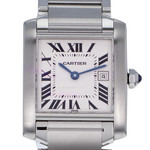 Montre d'occasion Cartier Tank mixte acier - vue 1