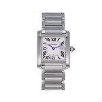 Montre d'occasion Cartier Tank mixte acier - vue D1