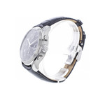 Montre d'occasion Baume & Mercier Clifton homme chronographe automatique acier bracelet cuir noir - vue D3