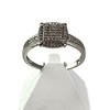 Duo bague d'occasion or 750 blanc diamants - vue V5