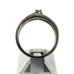 Bague duo d'occasion or 750 diamant - vue 3