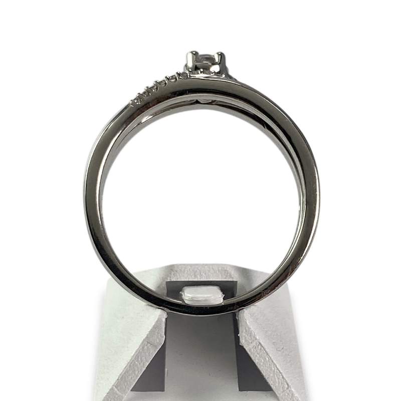 Bague duo d'occasion or 750 diamant - vue 3