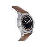 Montre d'occasion Montblanc 1858 homme chronographe automatique acier bracelet cuir marron - vue 2