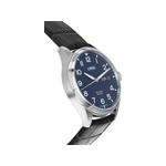 Montre d'occasion Oris Big homme automatique acier bracelet cuir noir - vue 2