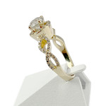 Bague d'occasion or 585 jaune diamants - vue 2