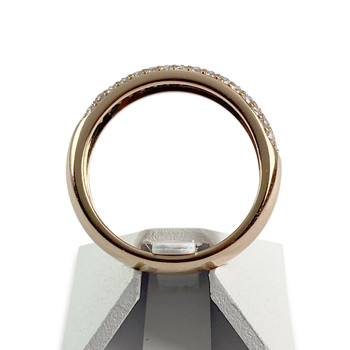 Bague d'occasion or 750 rose diamants