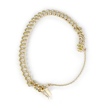 Bracelet d'occasion or 750 jaune maille gourmette 18 cm