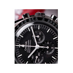 Montre d'occasion Omega Speedmaster homme chronographe mécanique acier - vue D5