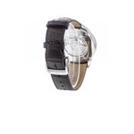 Montre d'occasion Baume et Mercier Clifton homme automatique acier bracelet cuir marron - vue 3