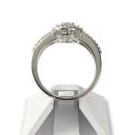 Bague d'occasion or 750 blanc diamant - vue 3