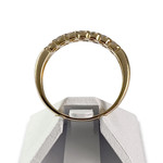 Bague d'occasion demi-tour or 750 jaune diamant - vue 3