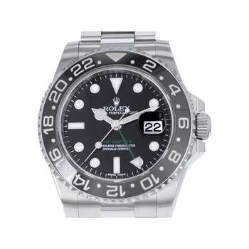 Montre d'occasion Rolex GMT Master II homme automatique acier