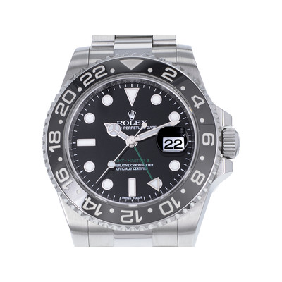 Montre d'occasion Rolex GMT Master II homme automatique acier - vue 1