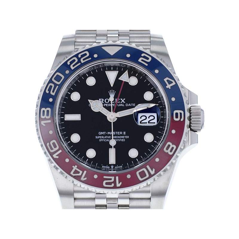 Montre d'occasion Rolex GMT Master II homme automatique acier - vue 1