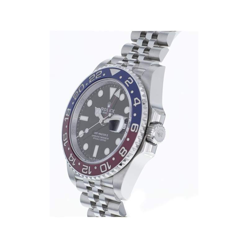 Montre d'occasion Rolex GMT Master II homme automatique acier - vue 2