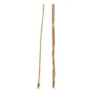Collier d'occasion 2 ors 750 maille fantaisie 45 cm