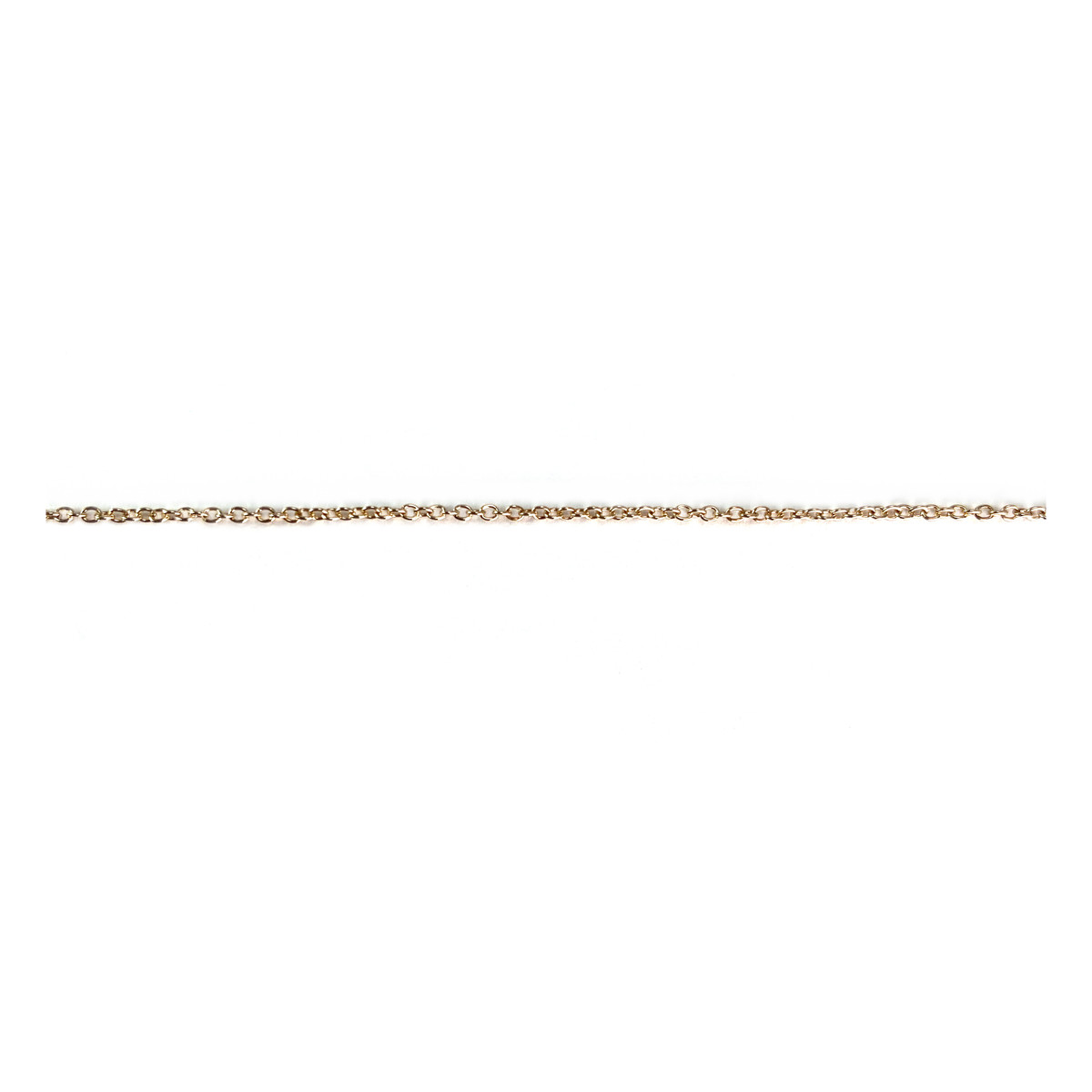 Collier d'occasion or 375 2 tons feuille de laurier saphirs et diamants 45 cm - vue 3