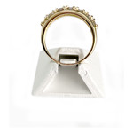 Bague d'occasion or 750 jaune diamants - vue 3