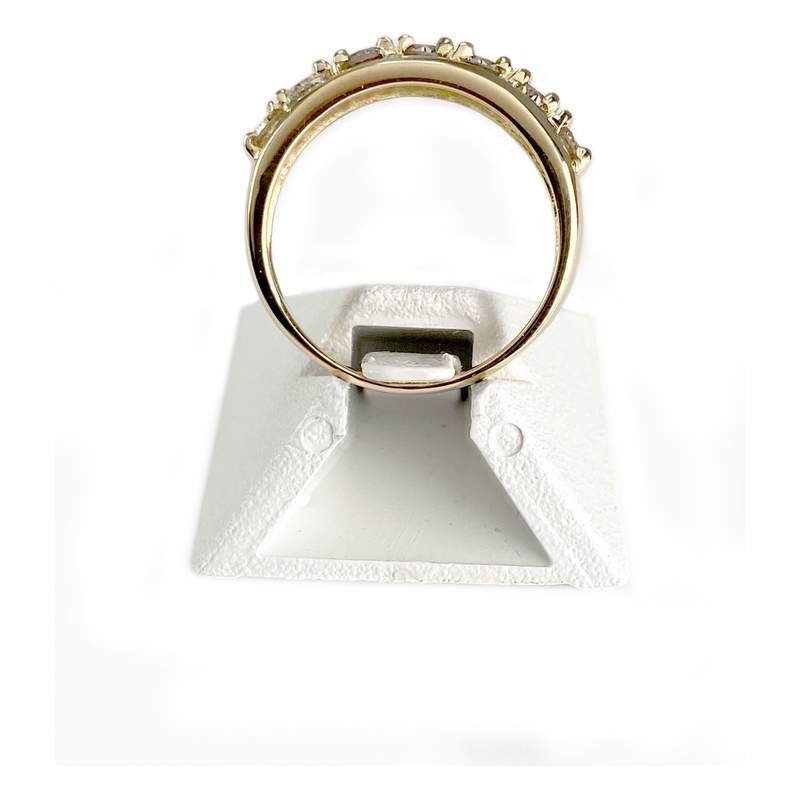 Bague d'occasion or 750 jaune diamants - vue 3
