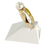 Bague d'occasion or 750 jaune perle de culture - vue 2