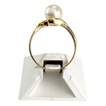 Bague d'occasion or 750 jaune perle de culture - vue 3