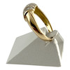 Bague d'occasion or 750 jaune diamants - vue V2