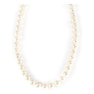 Collier d'occasion or 750 jaune perles de culture 45 cm