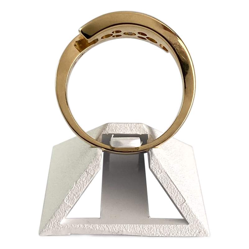 Bague d'occasion Trilogy or 750 jaune diamants - vue 3