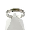 Bague d'occasion or 375 blanc et carbone 4,5 mm - vue V1