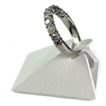 Bague d'occasion or 750 blanc diamants - vue 2