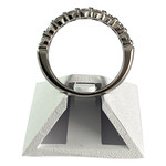 Bague d'occasion or 750 blanc diamants - vue 3