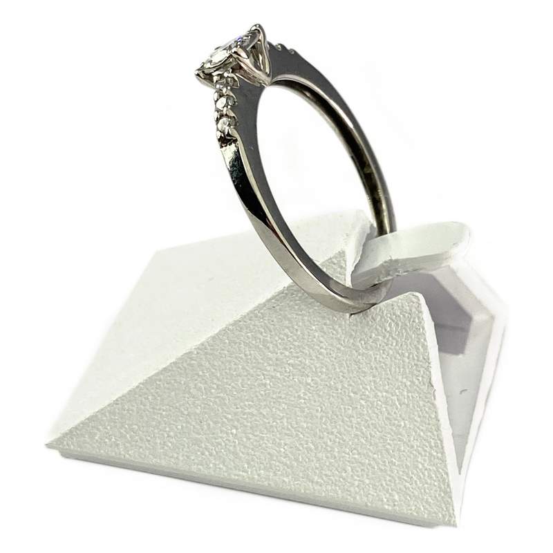 Bague d'occasion or 750 blanc diamant - vue 2